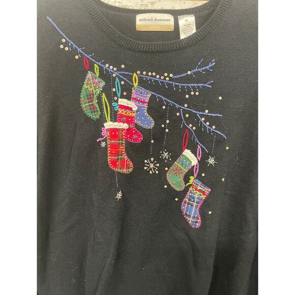 Vintage Alfred Dunner Women's Ugly Christmas Sweater Plus Size 2x - Picture 2 of 7